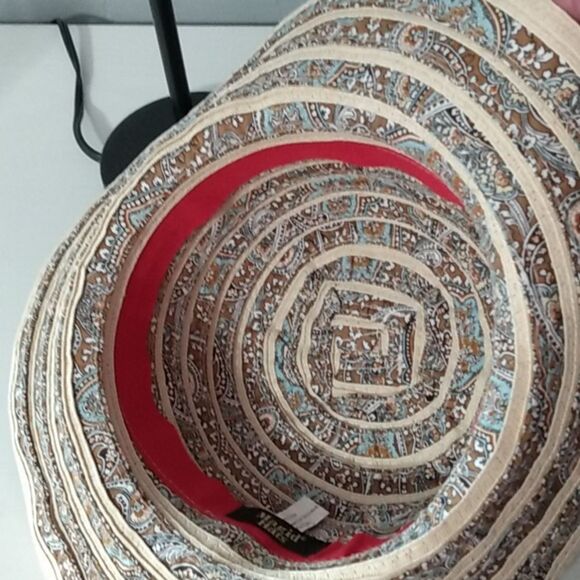 Magid Hats Tan and Brown w/ Paisley Print - Picture 7 of 12